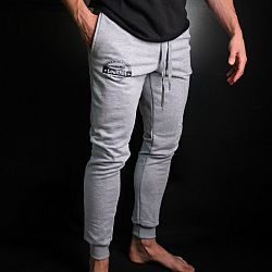 Slim-Fit Tepláky Warrior Sivé S sivá GREY