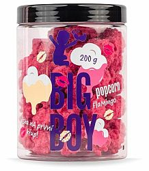 BIG BOY Flamingo popcorn biela čokoláda/malina 200 g