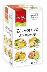 Green Apotheke PREMIER Zázvorovo-citrusové čaje 4v1 40 g (20 x 2 g)