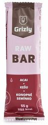 Grizly RAW bar acai/kešu/konopné semienko 55 g