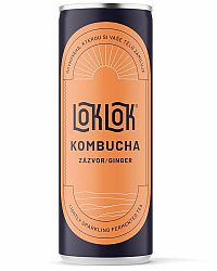 Loklok Kombucha zázvor 250 ml