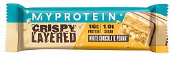 Myprotein Crispy Layered Bar biela čokoláda/arašidy 58 g