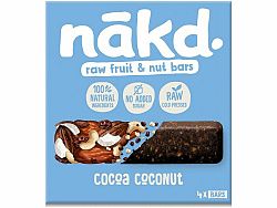 Nakd raw fruit & nut bar čokoláda/kokos 140 g (4 x 35 g)