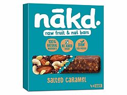 Nakd raw fruit & nut bar slaný karamel 140 g (4 x 35 g)