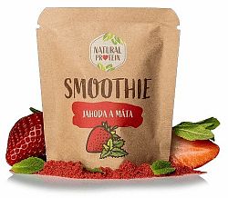 Naturalprotein Smoothie jahoda/mäta 20 g