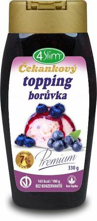 4Slim Čakankový topping čučoriedka 330 g