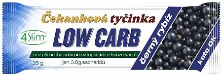 4Slim Low carb čakanková tyčinka čierne ríbezle 35 g