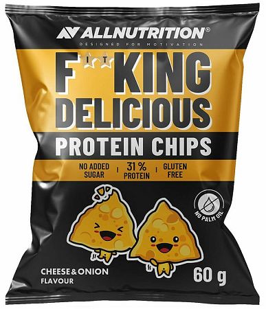 AllNutrition F**king Delicious Protein Chips syr/cibuľka 60 g