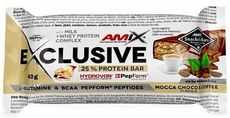 Amix Exclusive Protein Bar mocca/choco/coffee 40 g