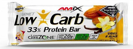 Amix Low-Carb 33% Protein Bar mandle/vanilka 60 g