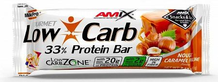 Amix Low-Carb 33% Protein Bar nugát/karamel 60 g