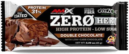 Amix Zero Hero 31% Protein Bar dvojitá čokoláda 65 g