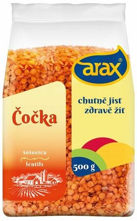 Arax Šošovica červená polená 500 g