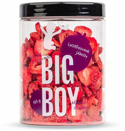 BIG BOY Jahody lyofilizované 100 g