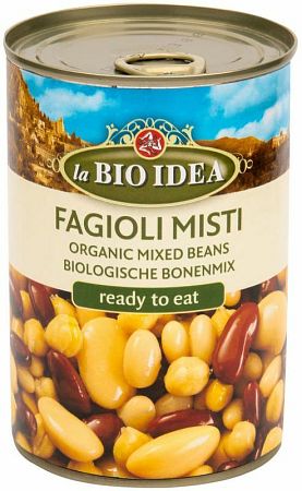 BIO IDEA Fazuľa mix sterilizovaná BIO 400 g