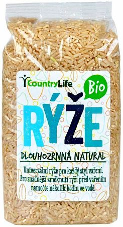 Country Life BIO Dlhozrnná natural ryža 500 g