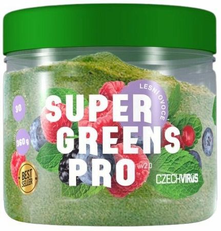 Czech Virus Super Greens PRO lesné ovocie 360 g