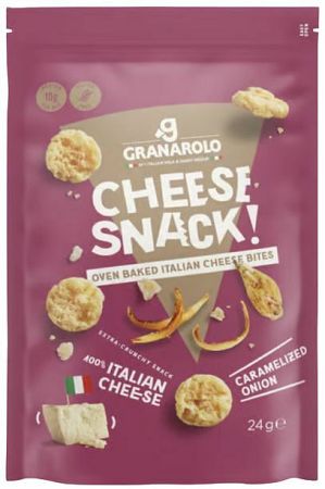 Granarolo Oven Baked Cheese Snack karamelizovaná cibuľka 24 g