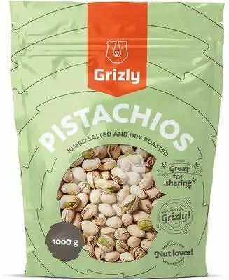 Grizly Pistácie pražené solené Jumbo 1000 g