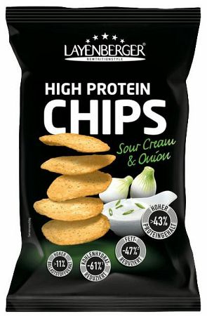 Layenberger High Protein Chips kyslá smotana/cibuľka 75 g