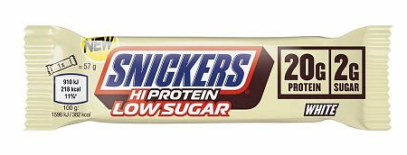 Mars Snickers Low Sugar High Protein Bar biela čokoláda 57 g