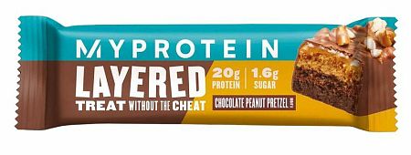 Myprotein 6 Layer Bar (Layered Protein Bar) čokoládovo-arašidové praclíky 60 g