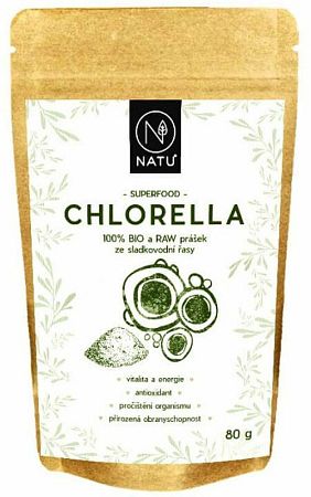 Natu Chlorella prášok BIO 80 g