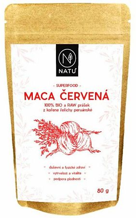 Natu Maca červená prášok BIO 80 g