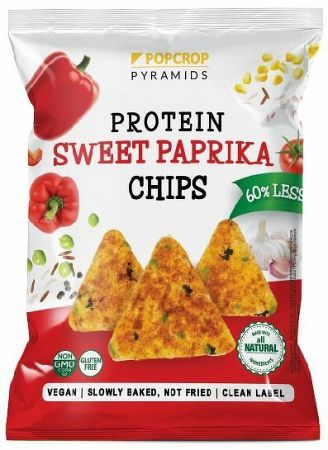 POPCROP Proteinové chipsy sladká paprika 60 g