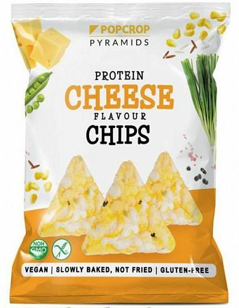 POPCROP Proteinové chipsy syr/cibuľka 60 g