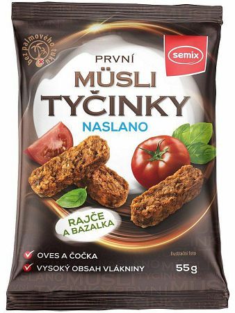 Semix Müsli tyčinky naslano paradajka/bazalka 55 g