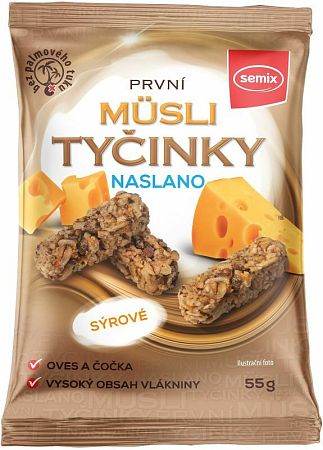 Semix Müsli tyčinky naslano syr 55 g