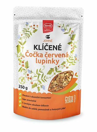 Semix Naklíčená šošovica červená lupienky 250 g