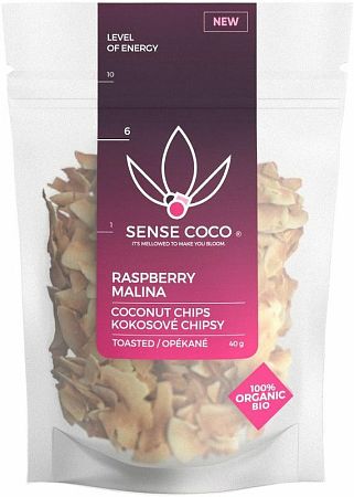 Sense Coco Kokosové chipsy BIO malina 40 g