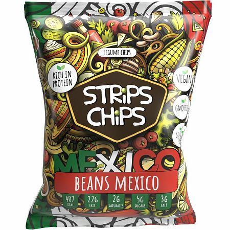 Strips Chips Beans Mexico 90 g