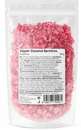 Vilgain Coconut Sprinkles malina 80 g