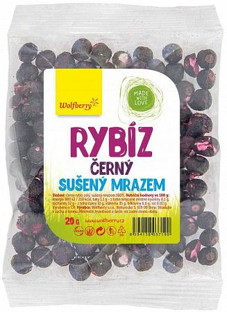 Wolfberry Čierne ríbezle sušené mrazom 20 g