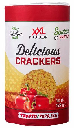 XXL Nutrition Delicious Crackers paradajka/paprika 122 g